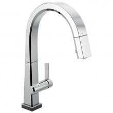 Delta Faucet 9193T-DST - Pivotal™ Single Handle Pull Down Kitchen Faucet with Touch<sub>2</sub>O® Techno