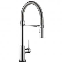 Delta Faucet 9659T-DST - Trinsic® Single-Handle Pull-Down Spring Kitchen Faucet with Touch<sub>2</sub>O&#x