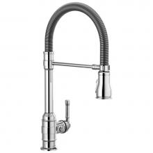 Delta Faucet 9690-DST - Broderick™ Single Handle Pull-Down Kitchen Faucet With Spring Spout