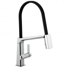 Delta Faucet 9693-DST - Pivotal™ Single Handle Exposed Hose Kitchen Faucet