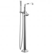 Delta Faucet T4789-PR-LHP-FL - Tetra™ Floor Mount Tub Filler Trim