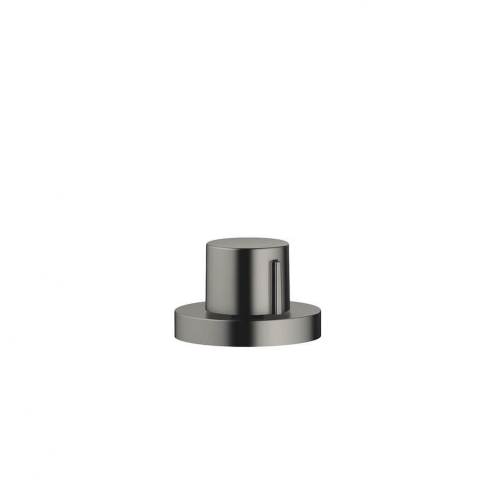 Strainer Waste With Control Handle In Dark Platinum M