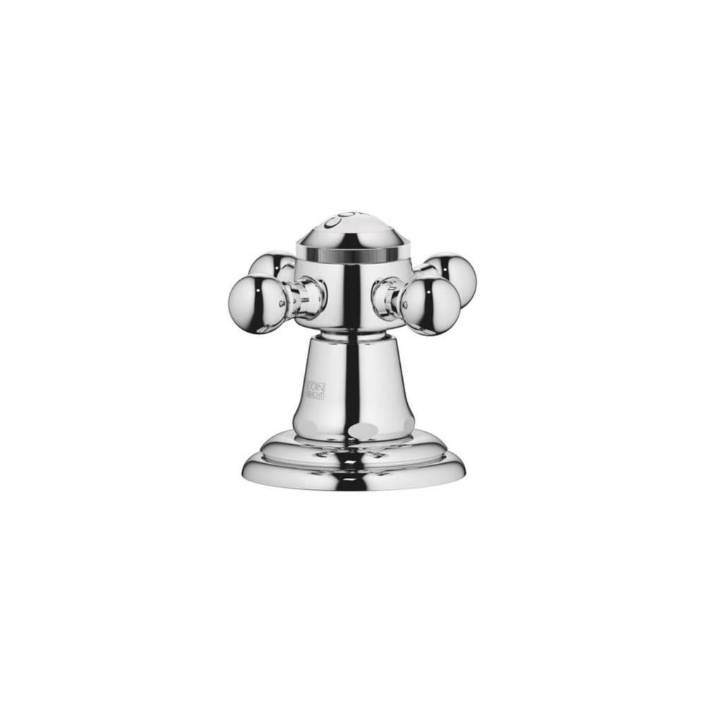 Madison Deck Valve Clockwise-Closing Hot Or Cold In Polished Chrome