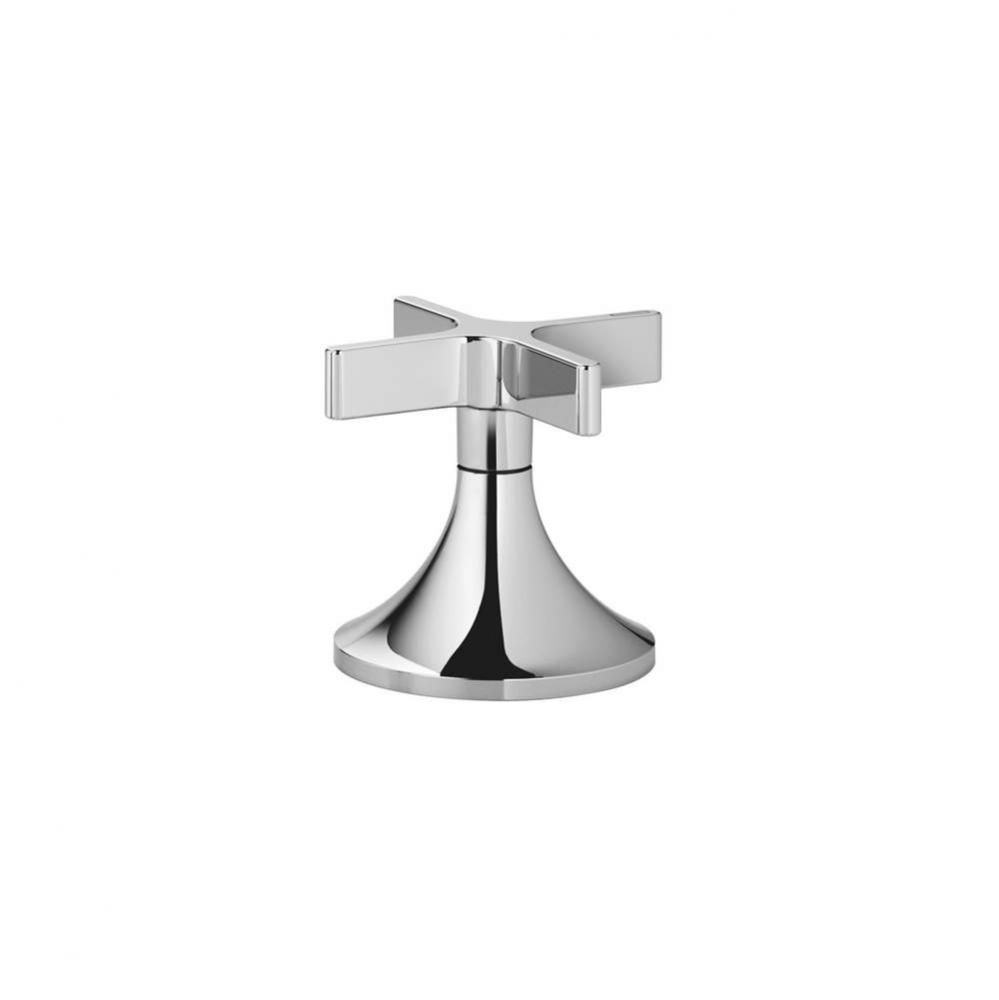 VAIA Deck Valve Clockwise-Closing Hot In Polished Chrome