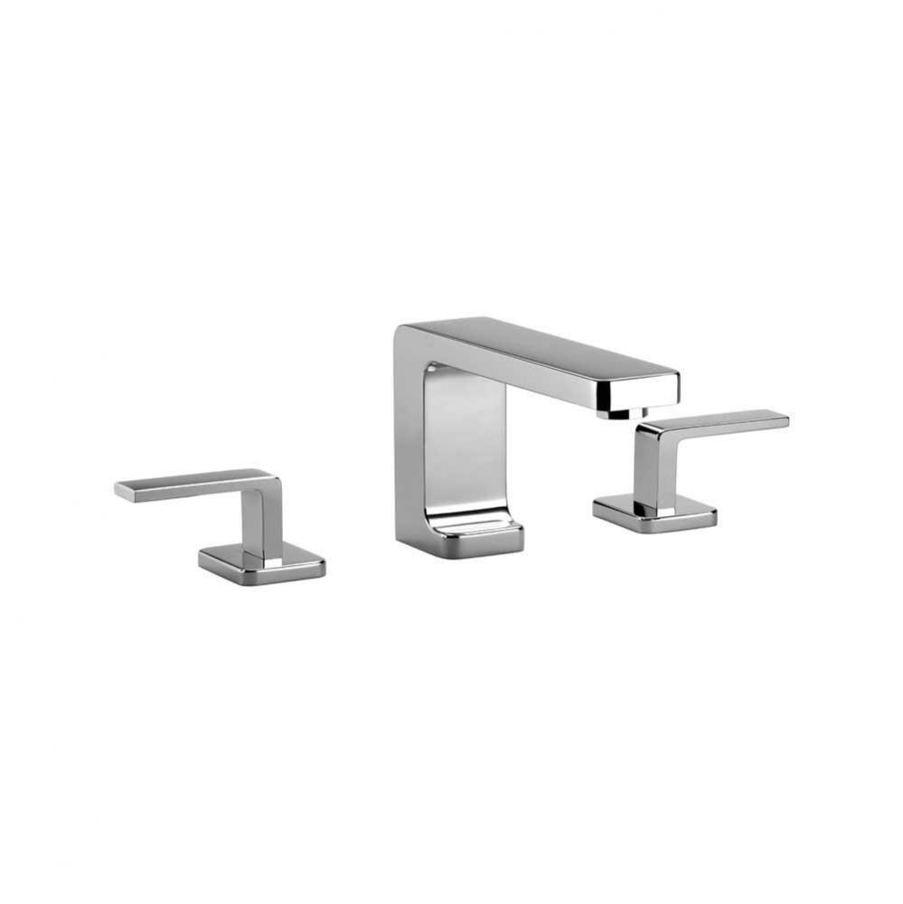 LULU Three-Hole Lavatory Mixer With Drain In Polished Chrome