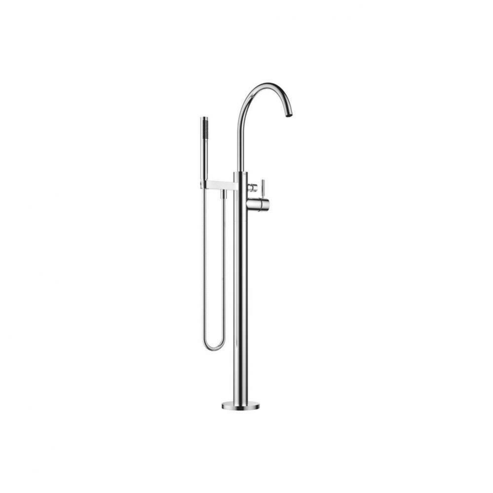 Meta Single-Lever Tub Mixer For Freestanding Installation With Hand Shower Set In Polished Chrome