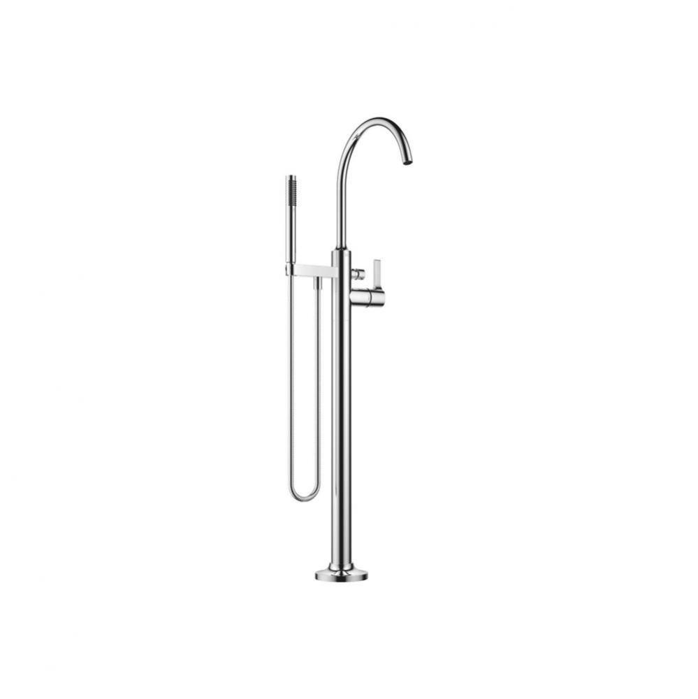 VAIA Single-Lever Tub Mixer For Freestanding Installation With Hand Shower Set In Polished Chrome