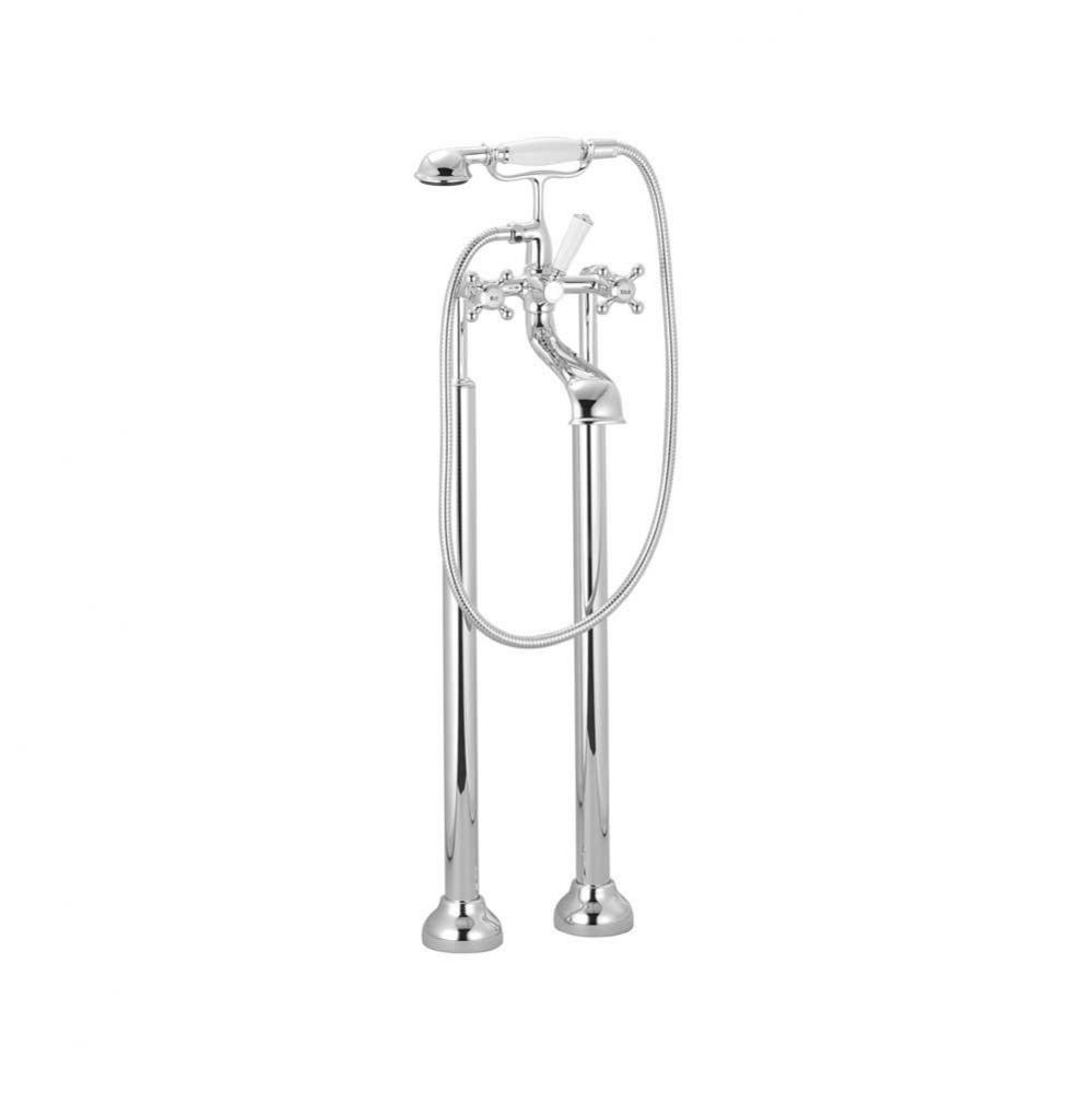 Two-Hole Tub Mixer For Freestanding Installation With Hand Shower Set