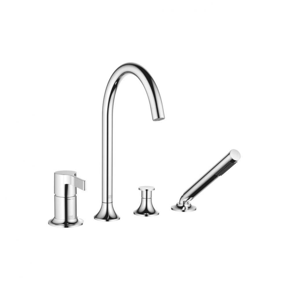 VAIA Deck-Mounted Tub Mixer, With Hand Shower Set For Deck-Mounted Tub Installation In Polished Ch