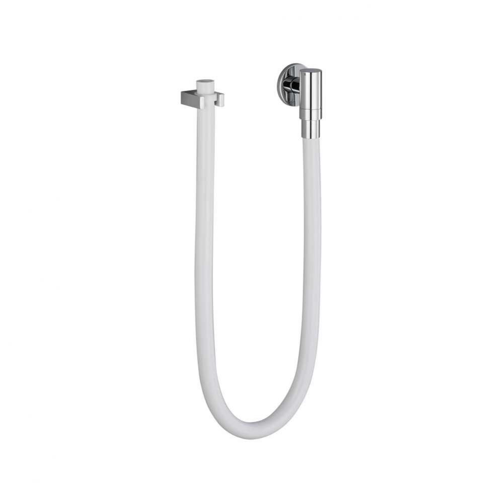 Water Tube Kneipp Wall Elbow With Hose Holder With Individual Flanges In Polished Chrome
