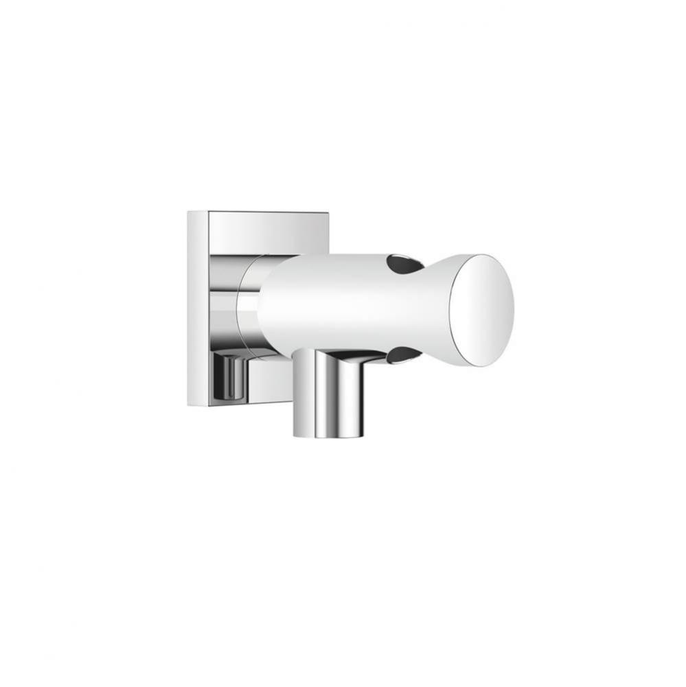 Wall Elbow With Integrated Wall Bracket In Polished Chrome