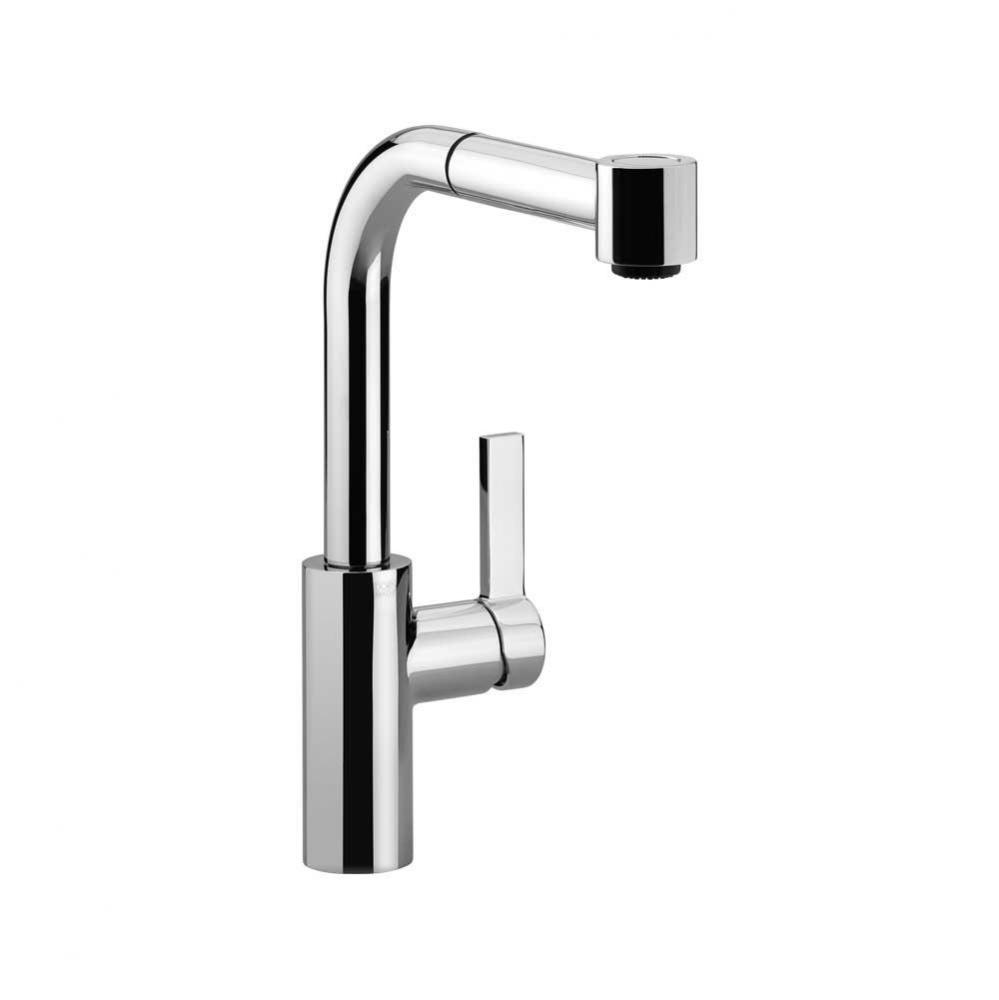 Elio Single-Lever Mixer Pull-Out With Spray Function In Polished Chrome
