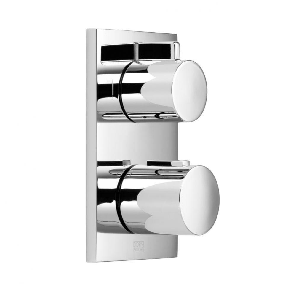 Concealed Thermostat With One-Way Volume Control In Polished Chrome