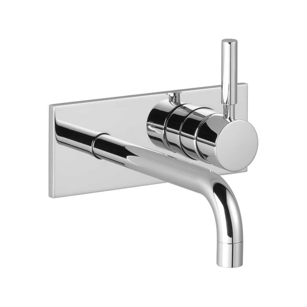 Wall-mounted lavatory faucet