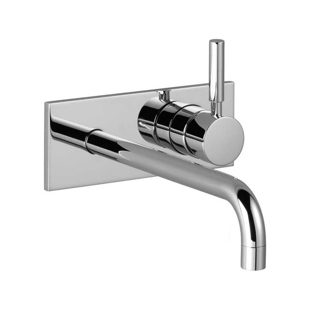 Wall-mounted lavatory faucet