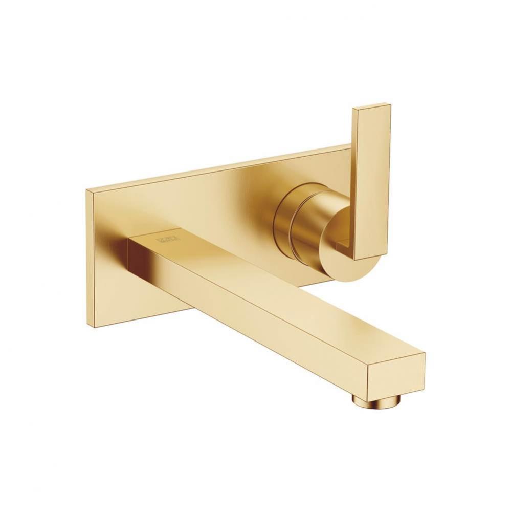 Lot Wall-Mounted Mixer With Cover Plate In Brushed Durabrass