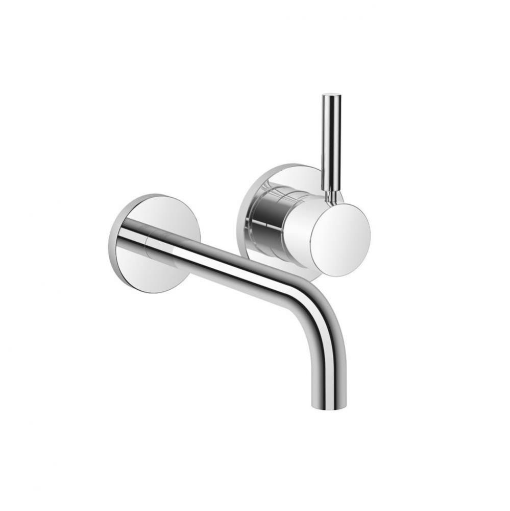 Meta Wall-Mounted Single-Lever Mixer With Individual Flanges In Polished Chrome