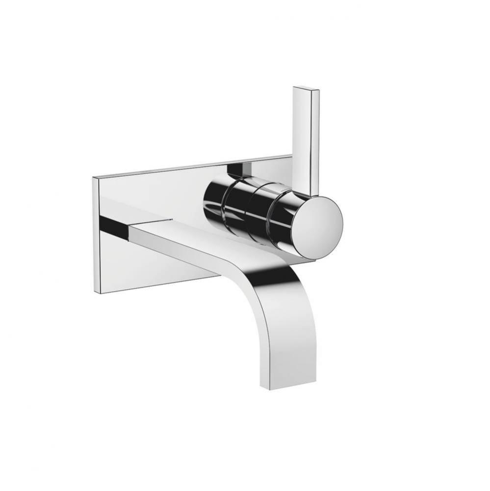 MEM Wall-Mounted Single-Lever Mixer With Cover Plate Without Drain In Polished Chrome