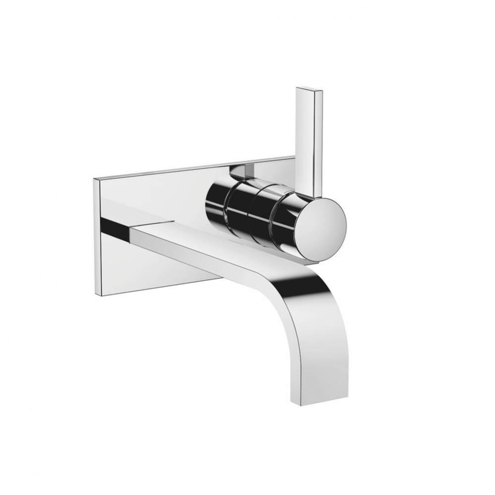 MEM Wall-Mounted Single-Lever Mixer With Cover Plate Without Drain In Polished Chrome