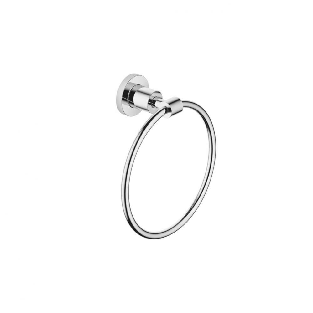 Tara Towel Ring Round In Polished Chrome