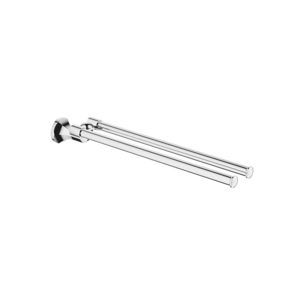 Madison Towel Bar Two-Piece Pivotable In Polished Chrome