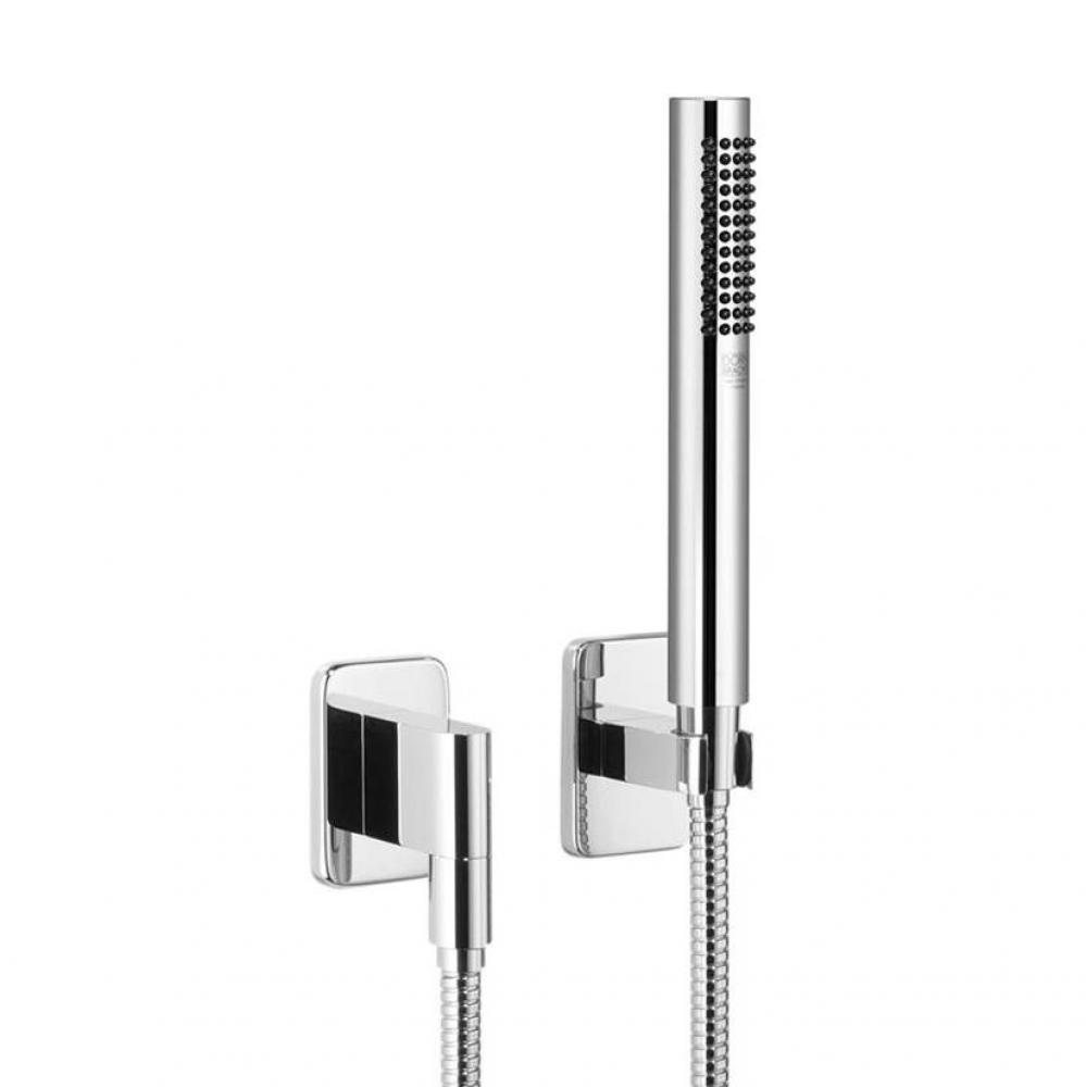 Hand Shower Set With Individual Flanges In Polished Chrome