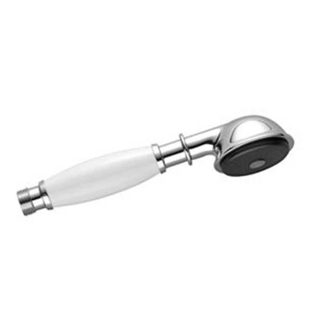 Madison Metal Hand Shower With Porcelain (White) Handle In Polished Chrome