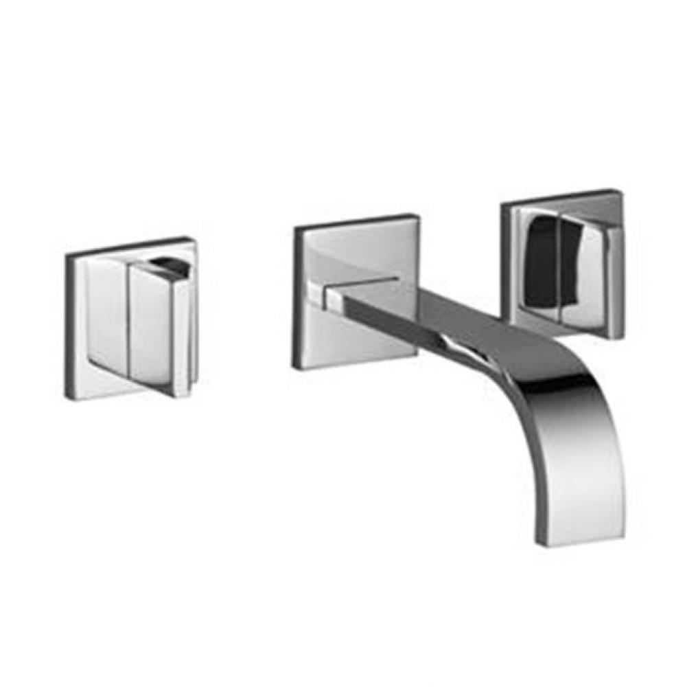 MEM Wall-Mounted Three-Hole Lavatory Mixer Without Drain In Polished Chrome