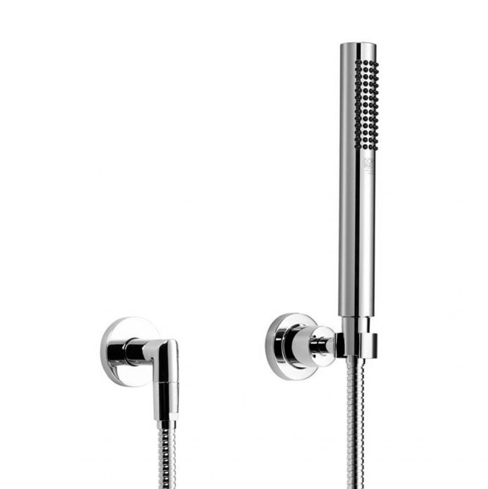 Hand Shower Set With Individual Flanges In Polished Chrome