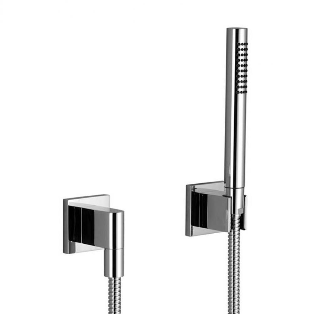 Hand Shower Set With Individual Flanges In Polished Chrome