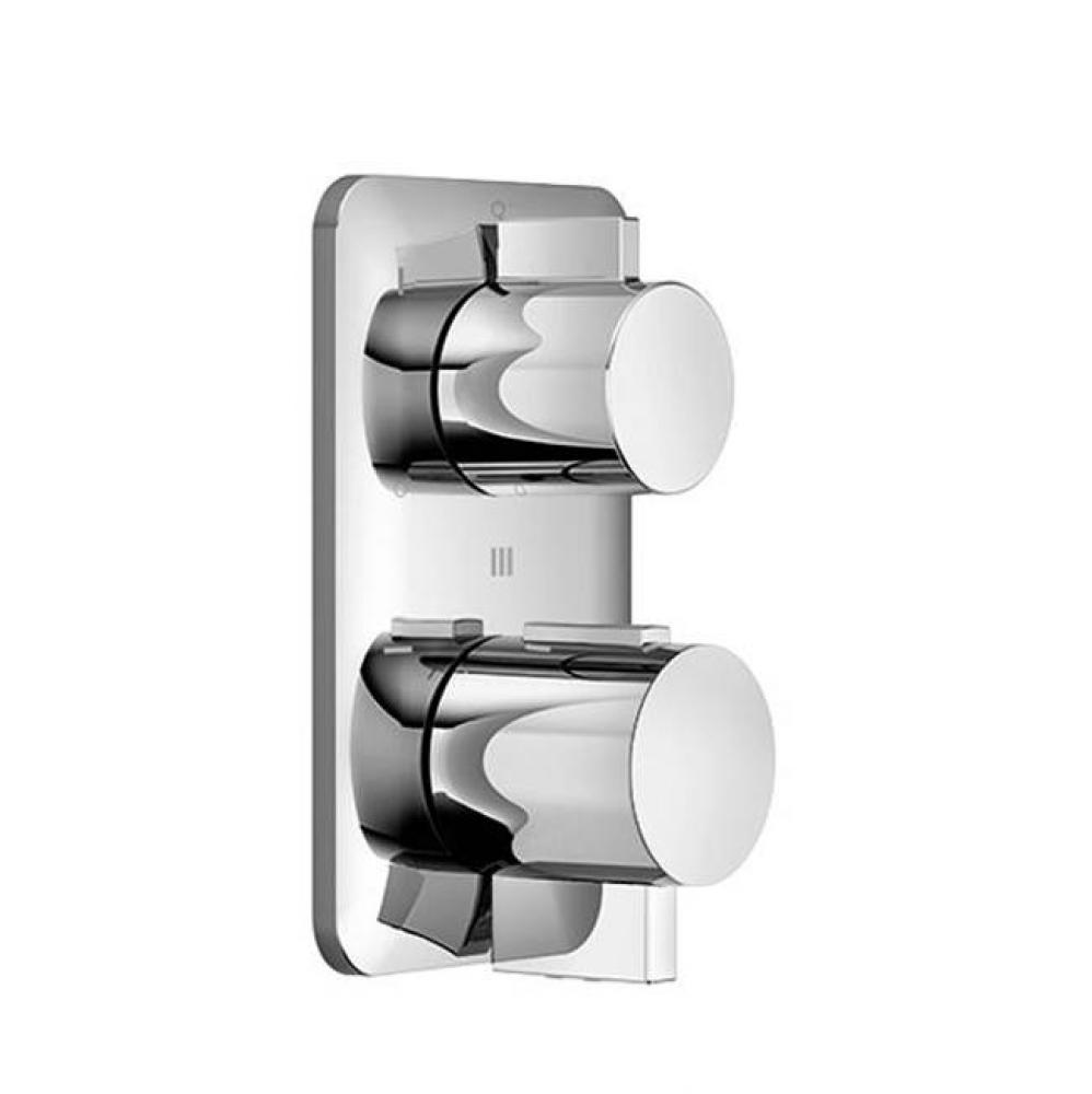 Concealed Thermostat With Three-Way Volume Control In Polished Chrome