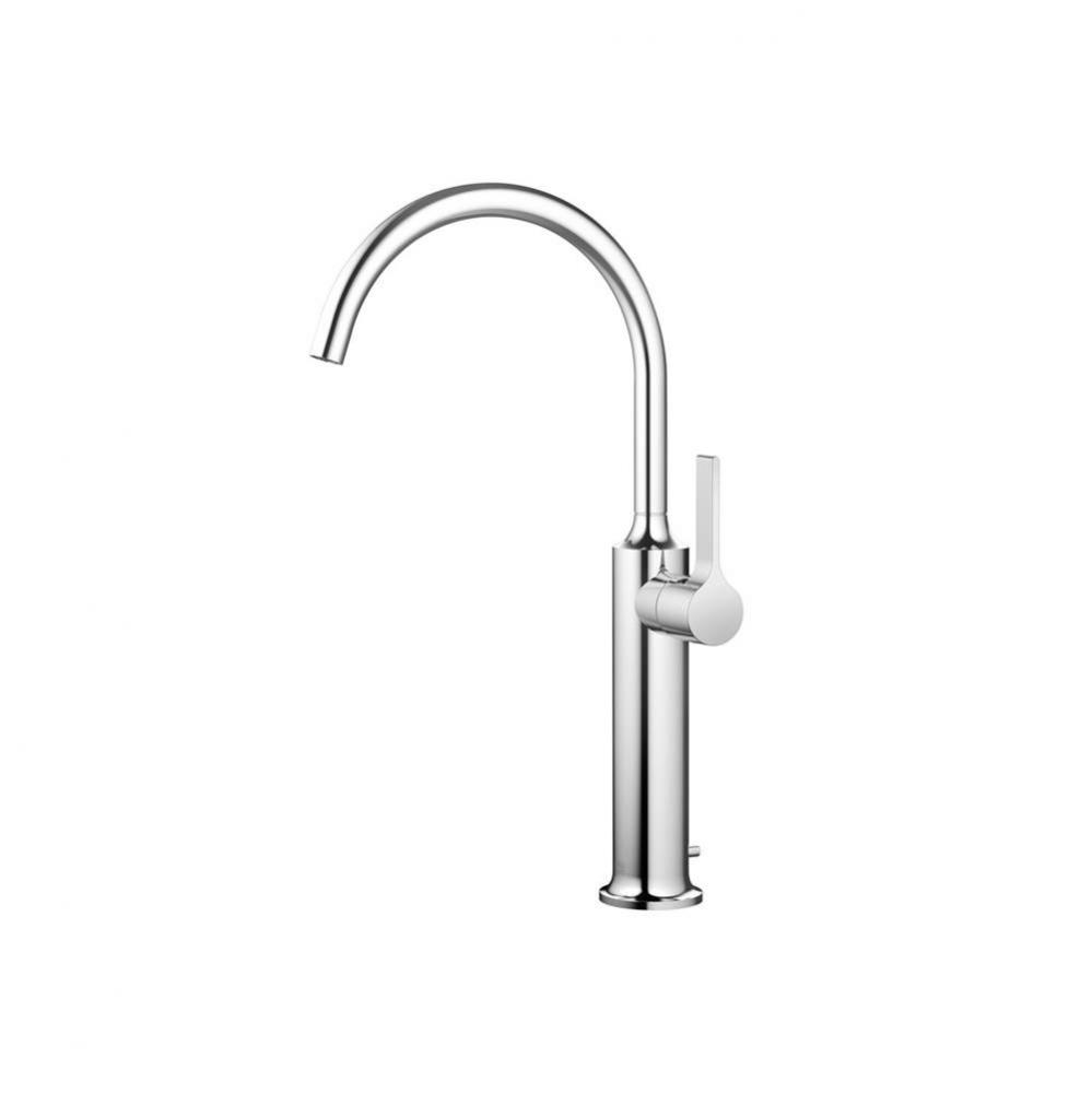 Single control faucet with extended shank