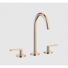 Dornbracht 20713661-270010 - META Three-hole lavatory mixer with drain - Brushed Light Gold