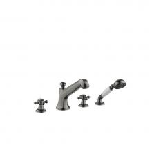 Dornbracht 27502360-99 - Madison Deck-Mounted Tub Mixer, With Hand Shower Set For Deck-Mounted Tub Installation In Dark Pla