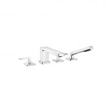 Dornbracht 27512710-00 - LULU Deck-Mounted Tub Mixer, With Hand Shower Set For Deck-Mounted Tub Installation In Polished Ch