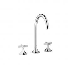 Dornbracht 20713809-000010 - VAIA Three-Hole Lavatory Mixer With Drain In Polished Chrome