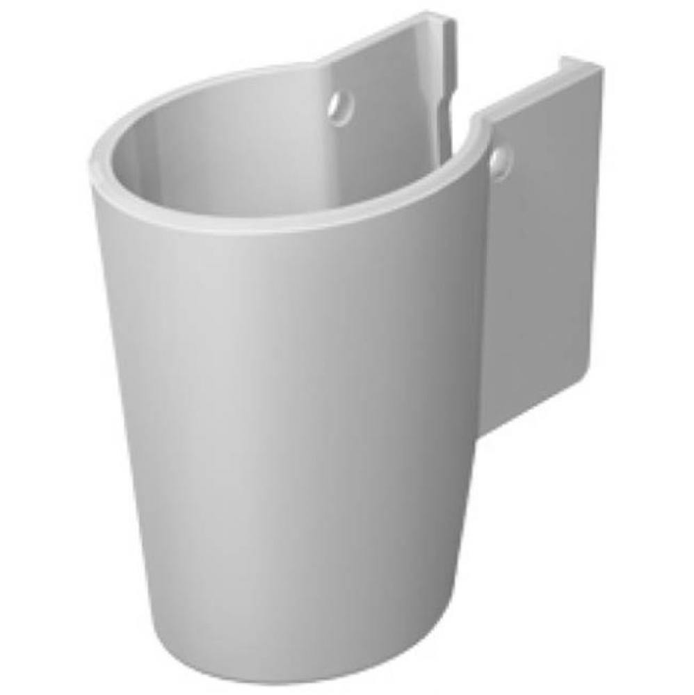 Siphon cover Starck 2 white - for washbasins,