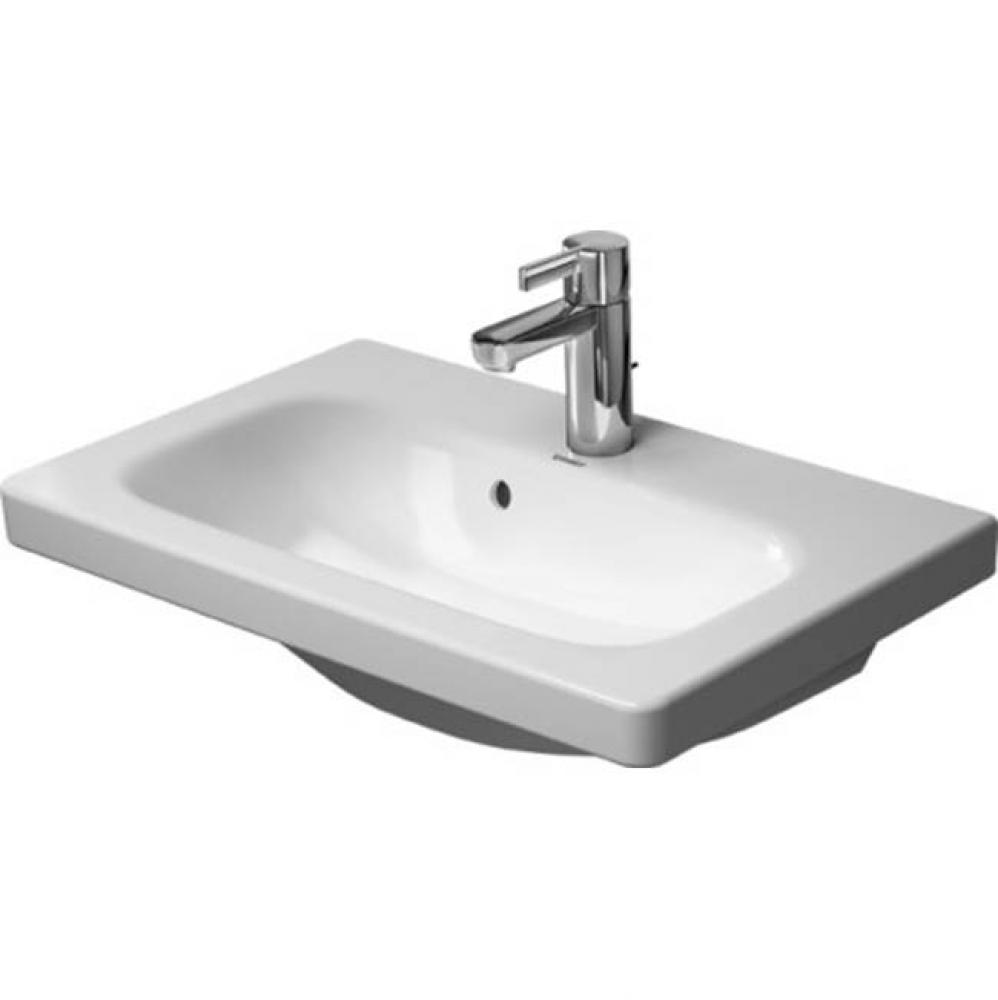 Furniture basin 635mm DuraStyle white, w.OF, w.TP, 1 TH,