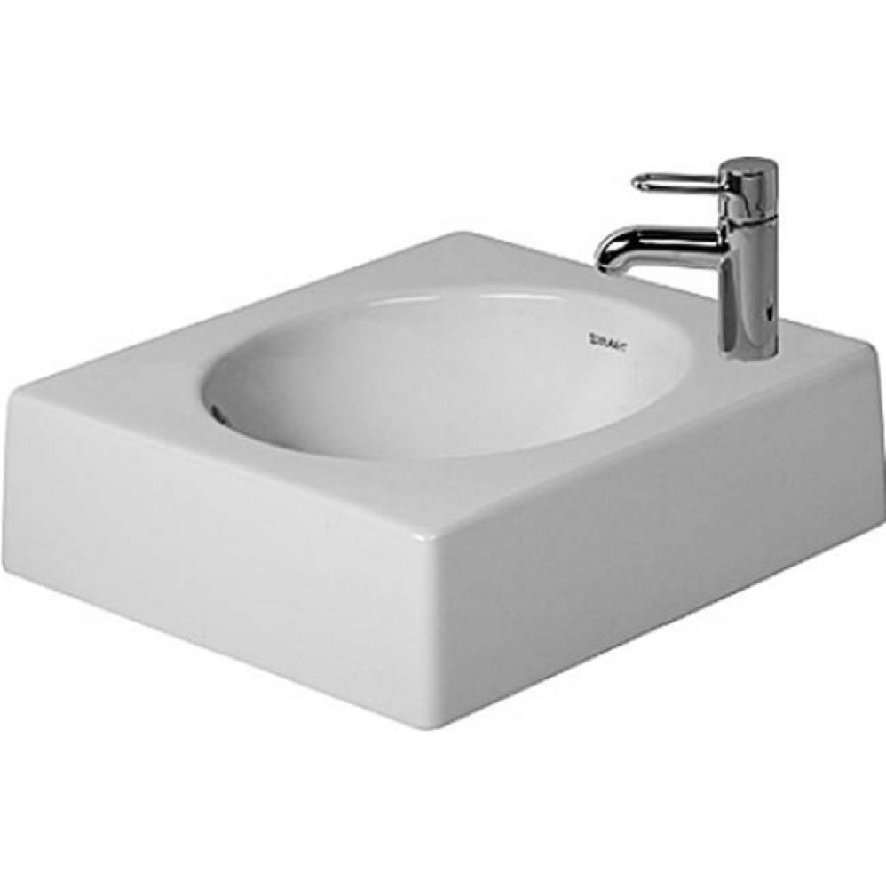 Above counter basin 42 cm Architec white, q-ic, with of, w/o