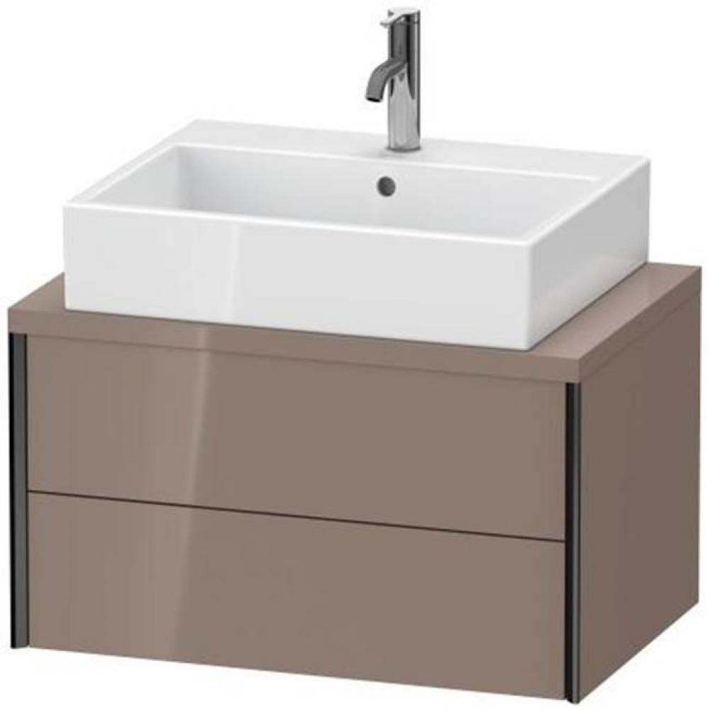 Duravit XViu Vanity Unit for Console  Cappuccino High Gloss