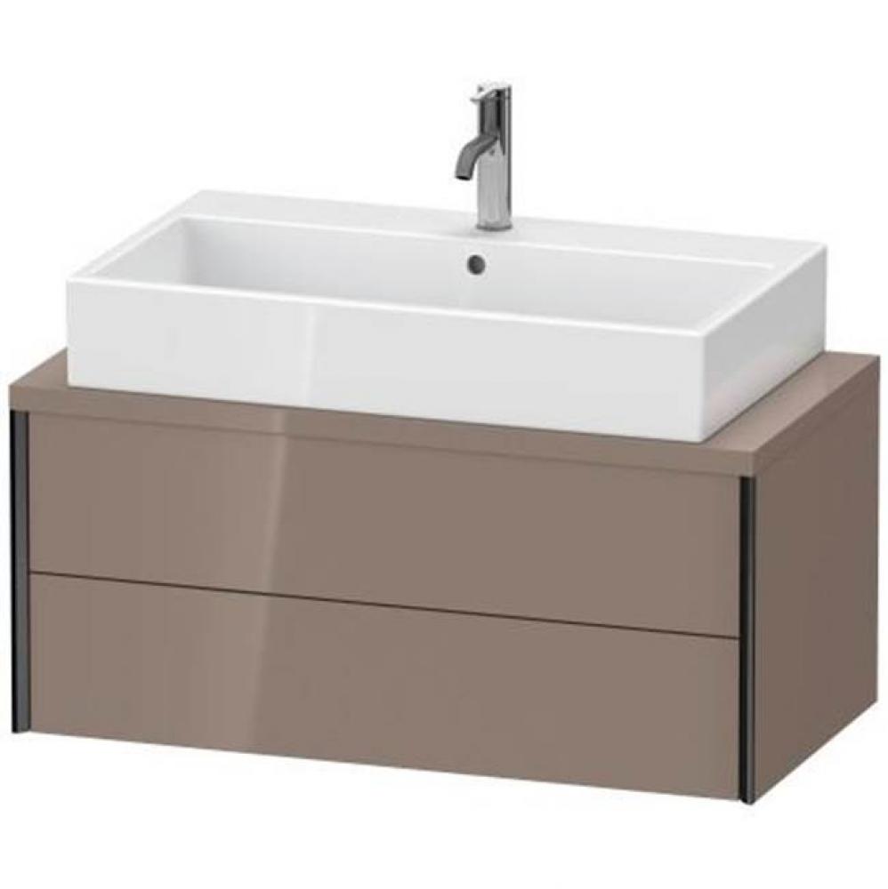 Duravit XViu Vanity Unit for Console  Cappuccino High Gloss