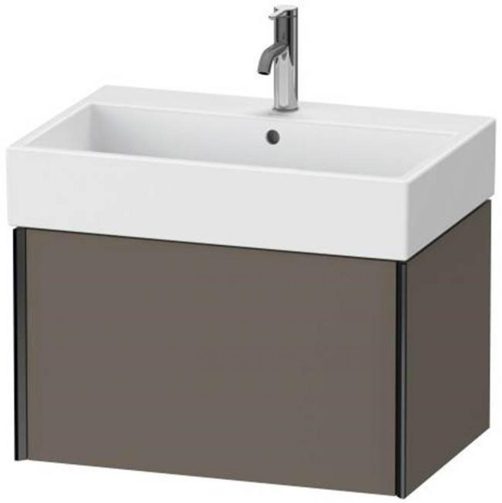 Duravit XViu One Drawer Wall-Mount Vanity Unit Flannel Gray