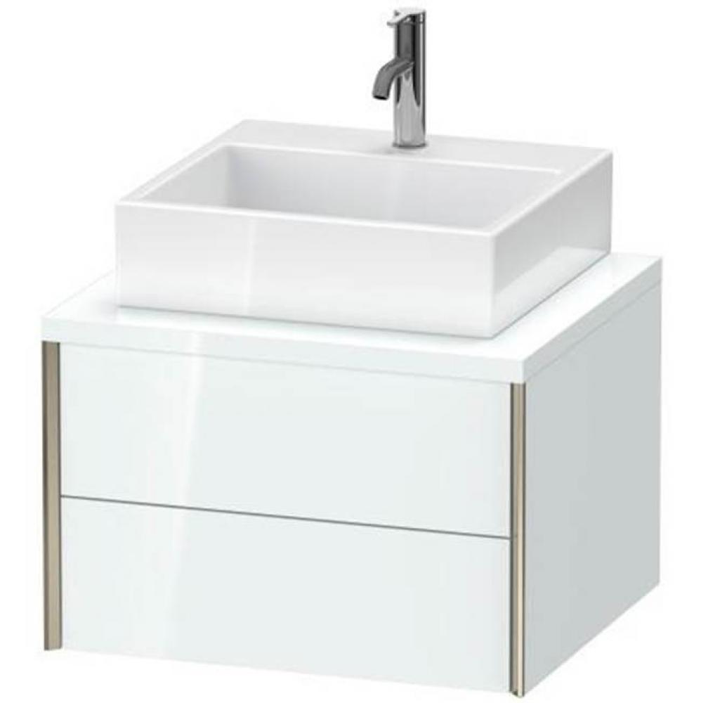 Duravit XViu Vanity Unit for Console  White High Gloss