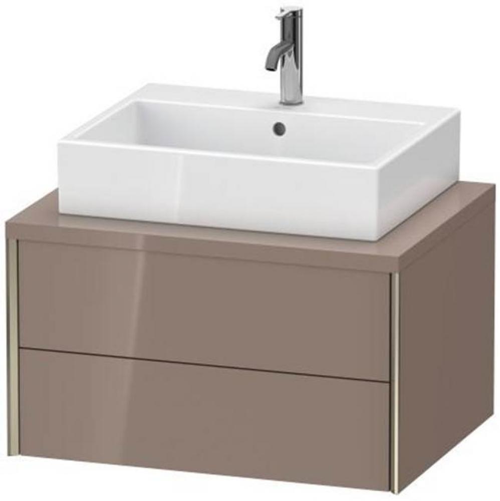 Duravit XViu Vanity Unit for Console  Cappuccino High Gloss