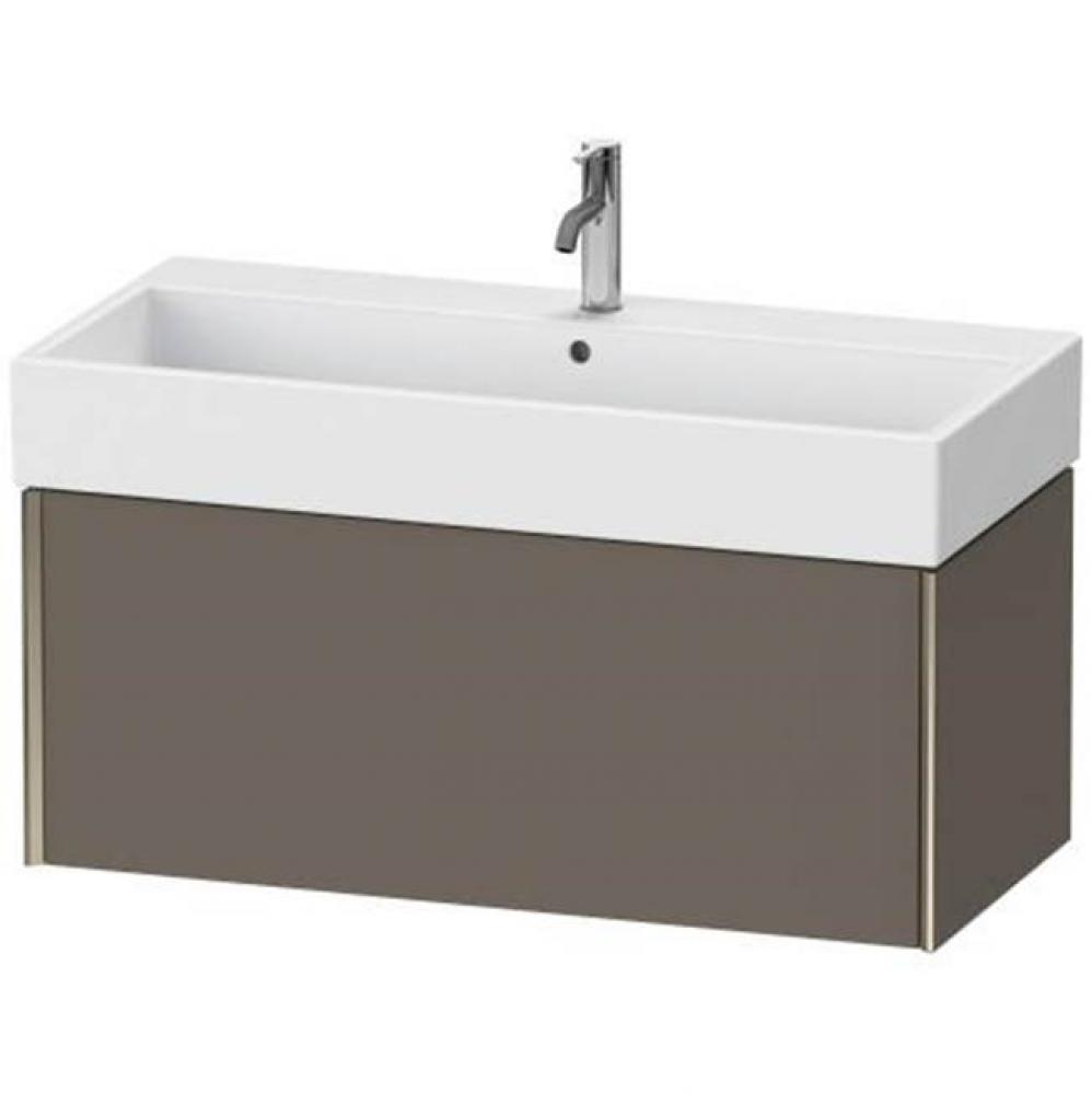 Duravit XViu One Drawer Wall-Mount Vanity Unit Flannel Gray