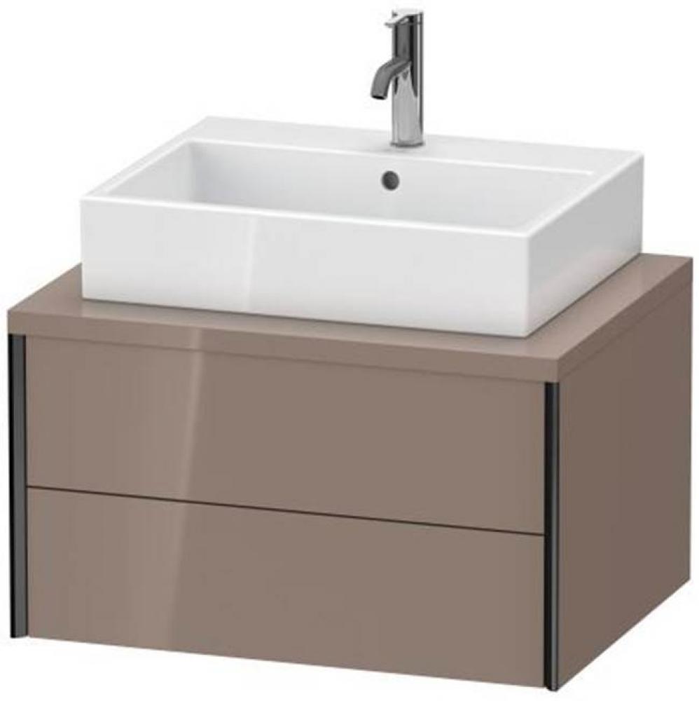 Duravit XViu Vanity Unit for Console  Cappuccino High Gloss