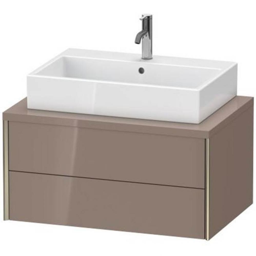 Duravit XViu Vanity Unit for Console  Cappuccino High Gloss