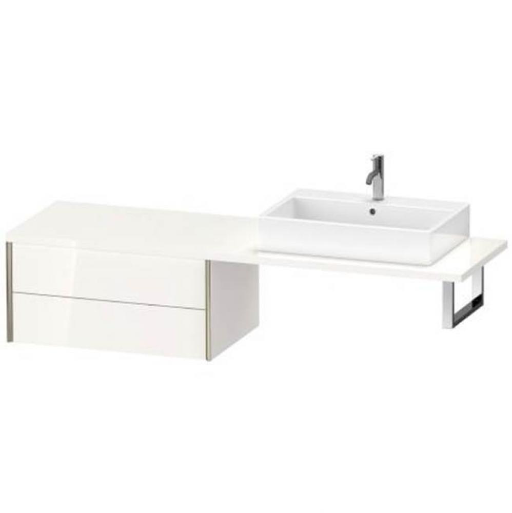 Duravit XViu Low Cabinet For Console  White High Gloss