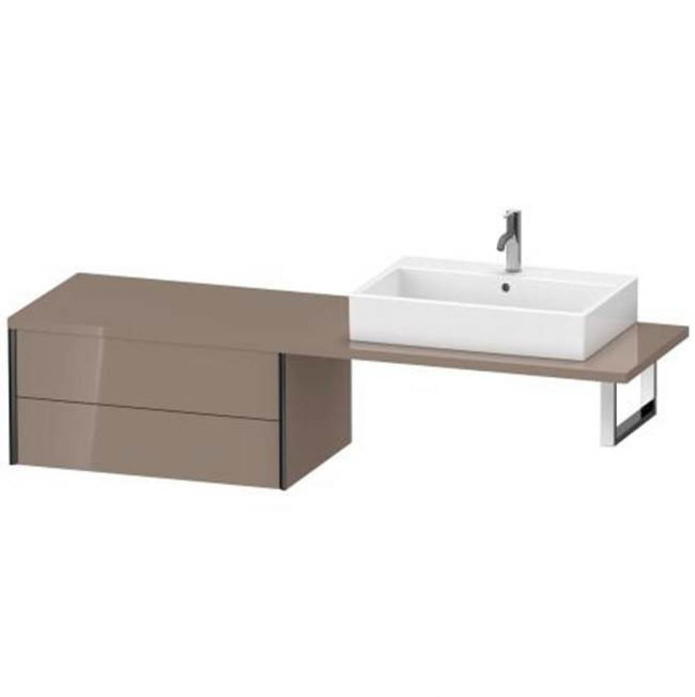 Duravit XViu Low Cabinet For Console  Cappuccino High Gloss