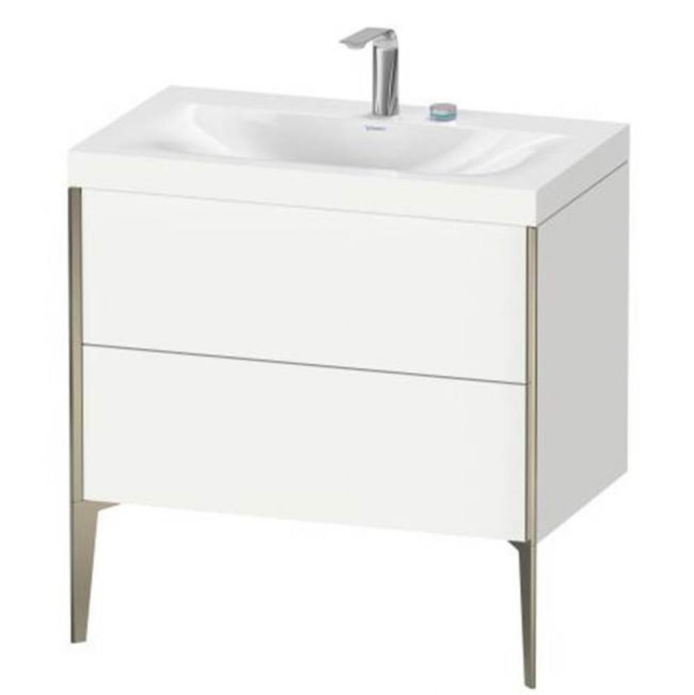 Duravit XViu Two Drawer C-Bonded Floorstanding Vanity Kit White